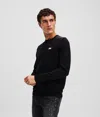 Karl Lagerfeld Shoulder Panel Sweatshirt In Black