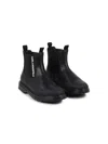 Karl Lagerfeld Side Logo-print Ankle Boots In Black