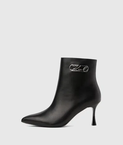 Karl Lagerfeld Sienna Signature Ankle Boots