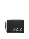 Karl Lagerfeld Signature 20 Medium Wallet In Black
