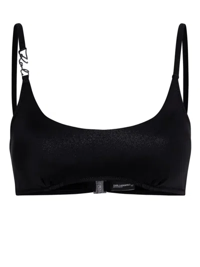 Karl Lagerfeld Karl Dna Bikinioberteil In Black