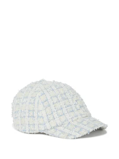 Karl Lagerfeld Signature Boucle-baseballkappe In White