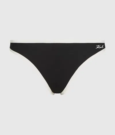 Karl Lagerfeld Signature Brief In Black