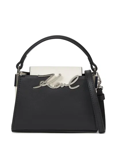 Karl Lagerfeld Signature Checkerboard Checkerboard Crossbody Bag