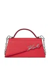 Karl Lagerfeld Signature Crossbody Bag In Red