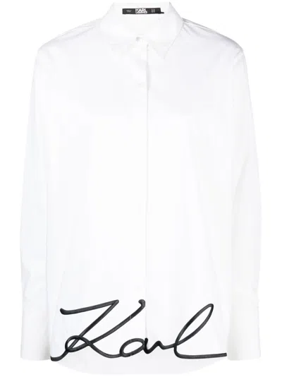 Karl Lagerfeld Shirts In White