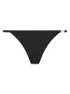 Karl Lagerfeld Signature High-leg Thong In Black