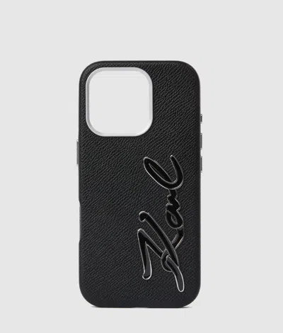 KARL LAGERFELD SIGNATURE IPHONE 16 PRO CASE