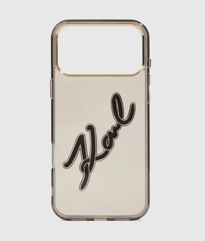 Karl Lagerfeld Signature Iphone 17 Pro Max Case
