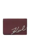 Karl Lagerfeld Signature Karl Wallet In Red