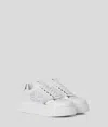 Karl Lagerfeld Signature Kreeper Orchid Sneakers In White