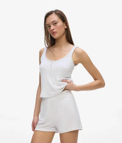 Karl Lagerfeld Signature Loungewear Shorts In White