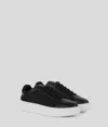 Karl Lagerfeld Signature Maxi Kup Lace-up Sneakers In Black