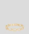 Karl Lagerfeld Signature Pavé Chain Bracelet In Gold