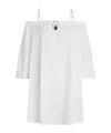Karl Lagerfeld Signature-plaque Minidress In White