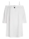 Karl Lagerfeld Signature-plaque Minidress In White
