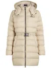 Karl Lagerfeld Signature Puffer Jacket In Neutrals