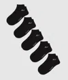 Karl Lagerfeld Signature Short Socks – 5 Pack In Black