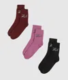 Karl Lagerfeld Signature Socks – 3 Pack In Multi