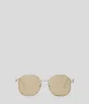 Karl Lagerfeld Signature Sunglasses In Neutral
