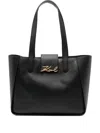 Karl Lagerfeld Signature Tote Bag In Black