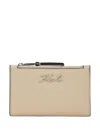 Karl Lagerfeld Signature Wallet In Neutrals