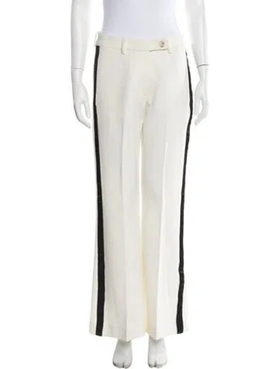 Pre-owned Karl Lagerfeld Silk Wide Leg Pants In Neutral