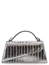 Karl Lagerfeld Silver Signature Slim Crossbody Bag In Silver