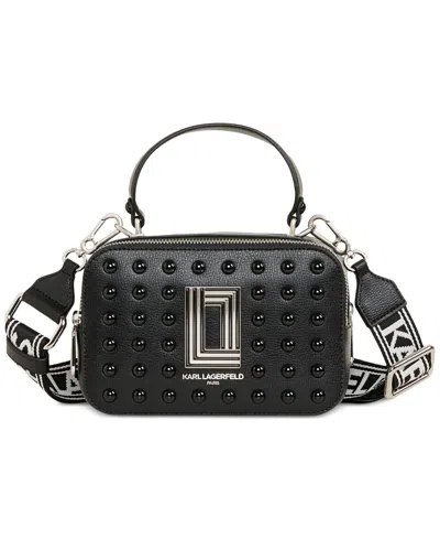 Karl Lagerfeld Simone Camera Crossbody Bag In Black