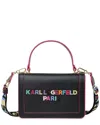 Karl Lagerfeld Simone Front Flap Leather Crossbody