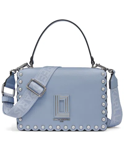 Karl Lagerfeld Simone Small Crossbody Handbag In Blue