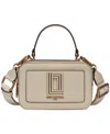 Karl Lagerfeld Simone Small Leather Crossbody In Brie