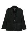 Karl Lagerfeld Single-breasted Blazer In Black