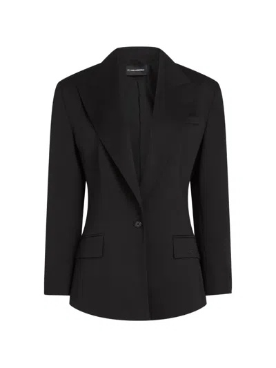Karl Lagerfeld Single-breasted Blazer In Black