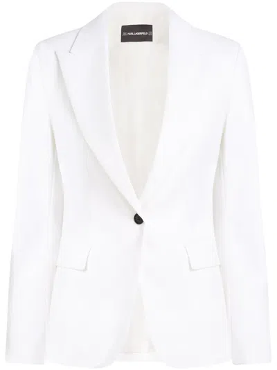 Karl Lagerfeld Einreihiges Sakko In Weiss