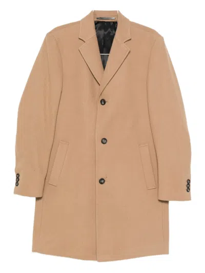 Karl Lagerfeld Single-breasted Coat In Brown