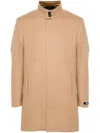 Karl Lagerfeld Single-breasted Coat In Brown