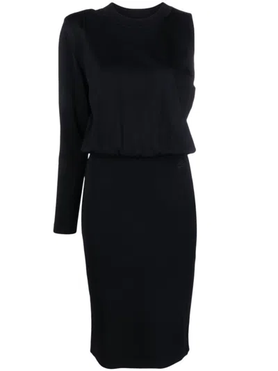 KARL LAGERFELD SINGLE-LONG SLEEVE MID DRESS