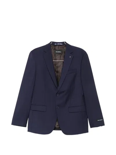 Karl Lagerfeld Single-breasted Buttoned Blazer In Animal Print