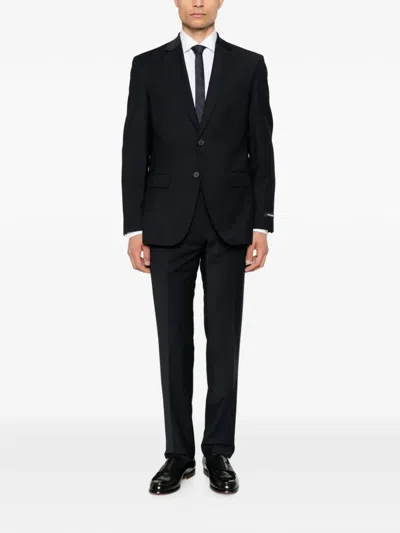 Karl Lagerfeld Single-breasted Buttoned Blazer In Black