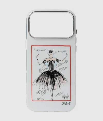 Karl Lagerfeld Sketches Iphone 17 Pro Max Case