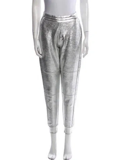 Pre-owned Karl Lagerfeld Skinny Leg Pants In Silver