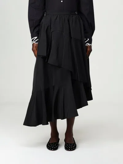KARL LAGERFELD SKIRT KARL LAGERFELD WOMAN COLOR BLACK,H19069002