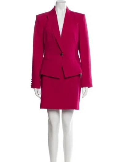 Pre-owned Karl Lagerfeld Skirt Suit In Pink
