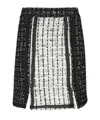 Karl Lagerfeld Skirt With Side Slits At Hem In Black