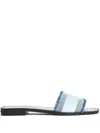 Karl Lagerfeld Skoot Ii Border Sandals In Blue