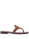 Karl Lagerfeld Skoot Ii Logo Cut-out Slides In Brown
