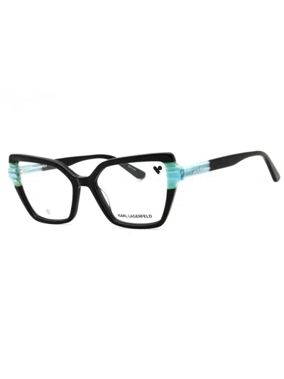 Karl Lagerfeld Sleek Cat-eye Eyeglasses For Women In Black
