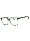 Karl Lagerfeld Sleek Rectangular Eyeglasses For Men In Green