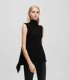 Karl Lagerfeld Sleeveless Blouse In Black